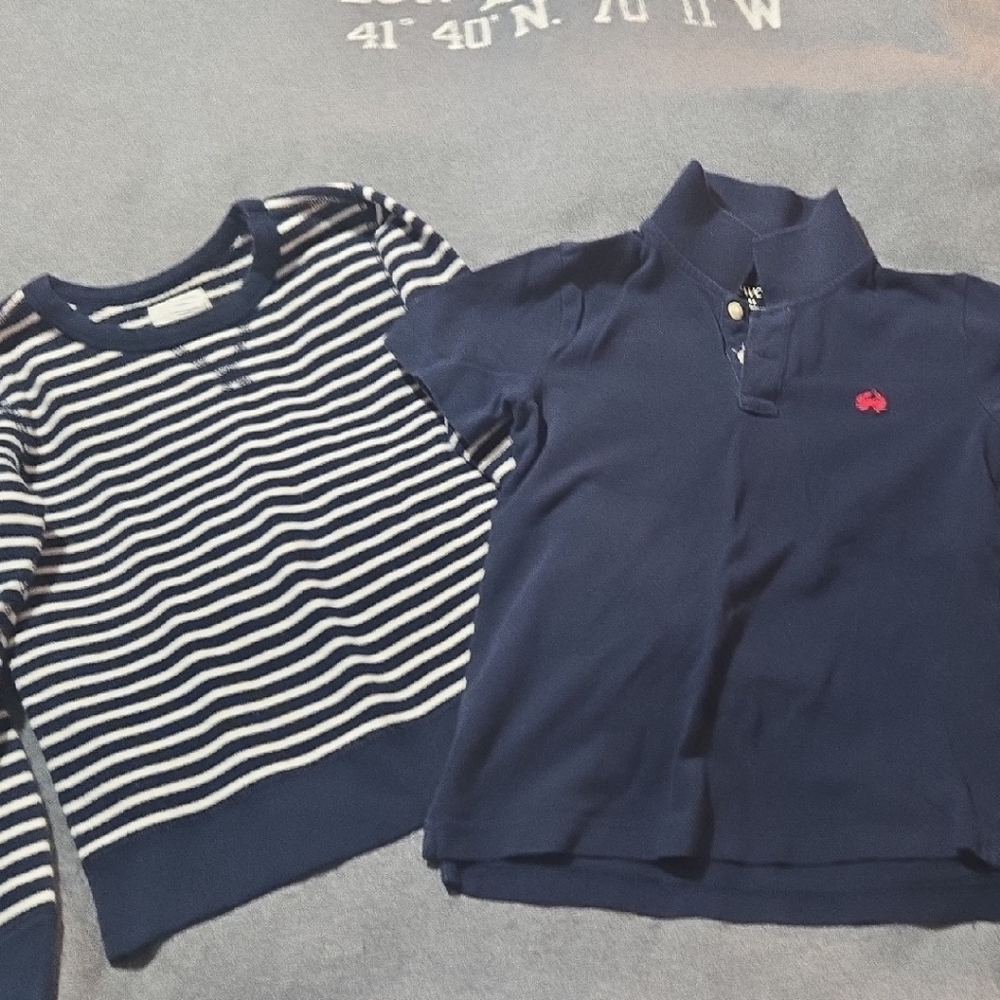 Crewcuts Blue and Red Sweater